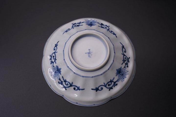 宮内庁御用窯】菊型中皿揃 色絵割取祥瑞/山本長左（宮内庁御用窯
