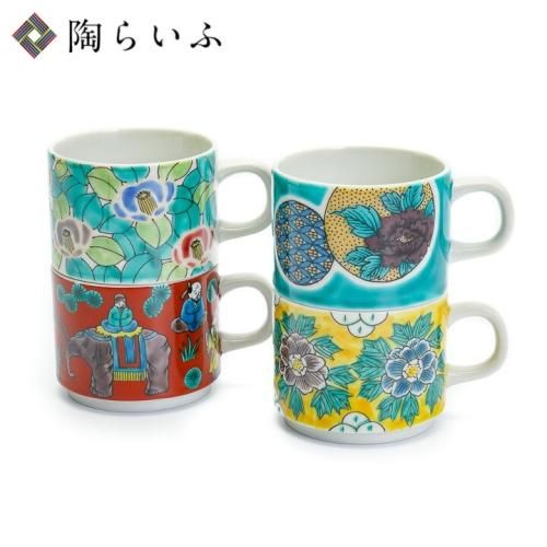 九谷焼 マグカップ(ペア) カップ - 九谷焼通販 陶らいふ-和食器 九谷焼 マグカップ(ペア) カップ - 九谷焼通販 陶らいふ-和食器
