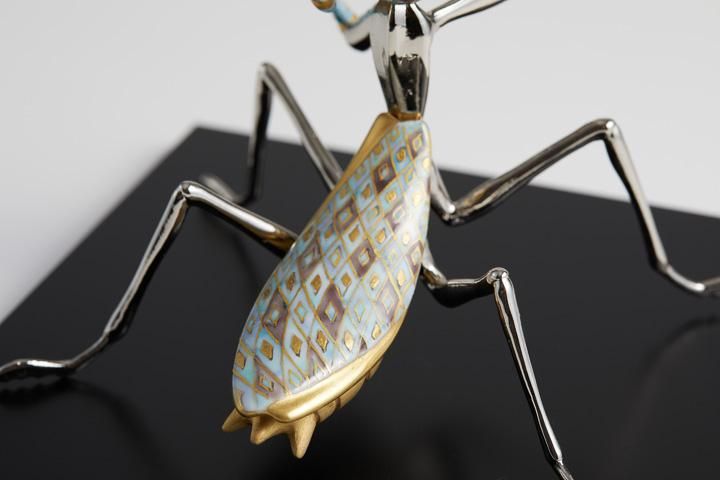 カマキリ彫刻石　鑑賞用、または印鑑用 カマキリ彫刻石 鑑賞用、または印鑑用