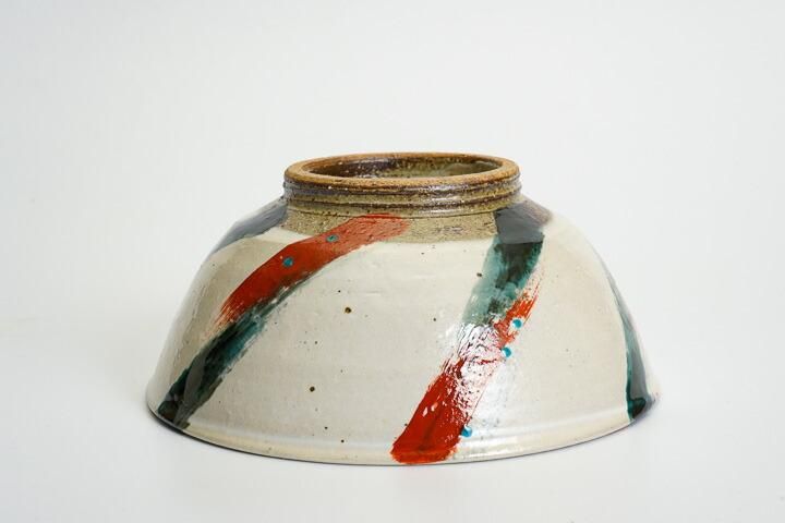 丼鉢 色絵刷毛目/虚空蔵窯