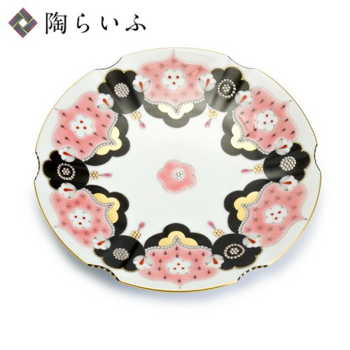 露梅6号皿 ピンク/西野美香