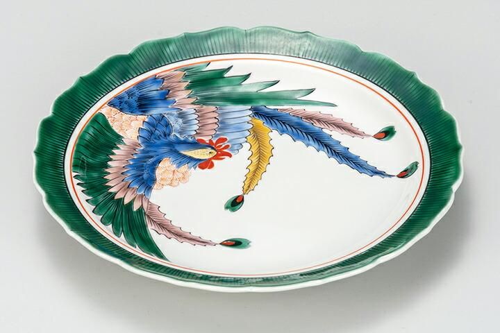 8号盛皿 色絵鳳凰
