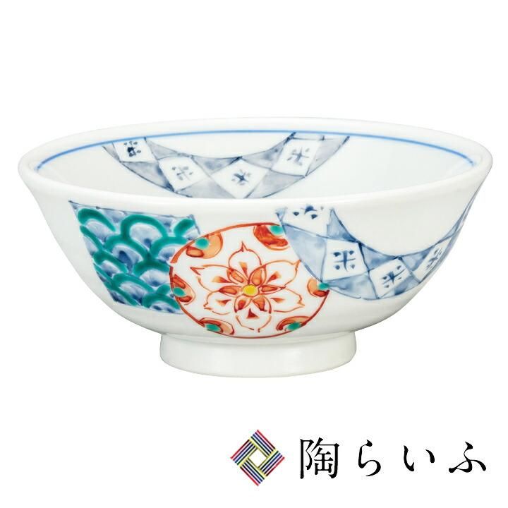 飯碗 花丸紋 - 九谷焼通販　陶らいふ-和食器九谷焼の販売専門店