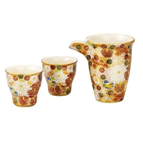 明治九谷 酒器セット13点 送料込み