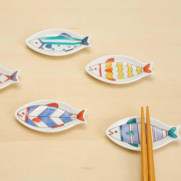 サカナはしおき豆皿 5枚セット/ハレクタニ