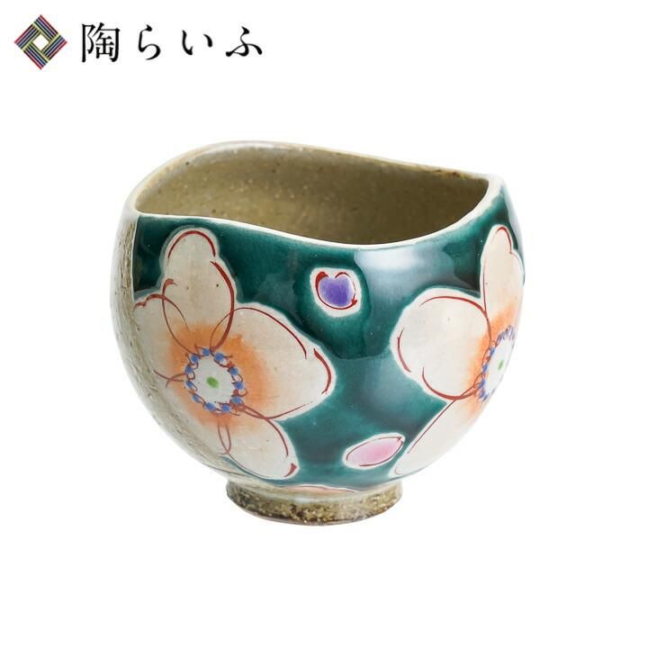 九谷焼 | いっぷく碗 | バイオレット花うらら | 虚空蔵窯