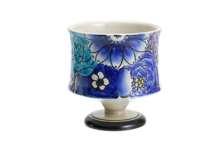 ゴブレット Bouquet 青/虚空蔵窯