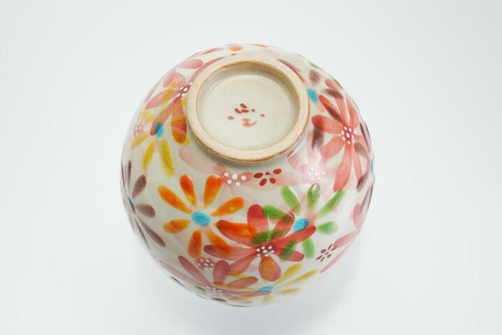 いっぷく碗 花の宴-utage-赤/虚空蔵窯