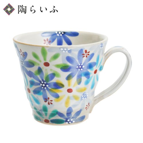 マグカップ 花の宴-utage-青/虚空蔵窯 