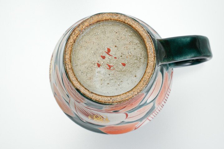 マグカップ 釉彩椿/虚空蔵窯 - 九谷焼通販 陶らいふ-和食器九谷焼の