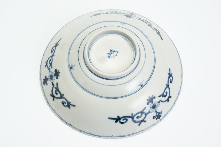 山本長左　6号輪花鉢 丸紋松竹梅✨新品 宮内庁御用窯】6号輪花鉢 丸紋松竹梅/山本長左