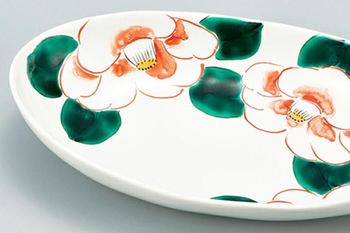 芥椿さま専用 8.6号鉢 椿文