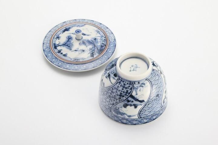 湖東焼染付徳利一対箱入り [B26008] 湖東焼染付徳利一対箱入り [B26008] 湖東焼染付徳利一対箱入り