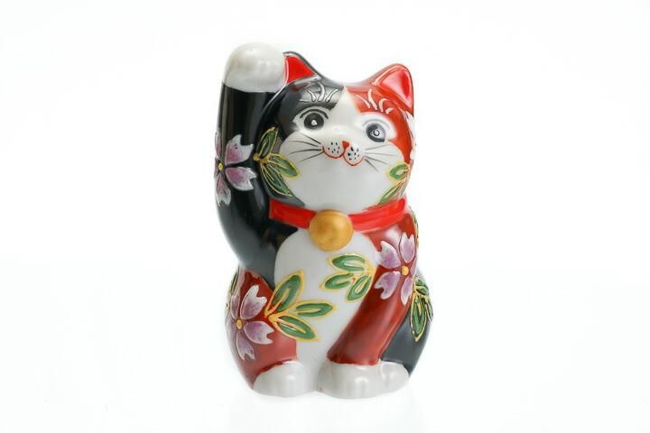 2.8号 赤黒桜盛 招猫（右手上）