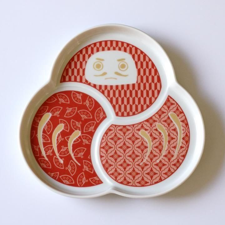 だるま皿【大】選べる2色 ハレクタニ | 和食器九谷焼の販売専門店 陶らいふ