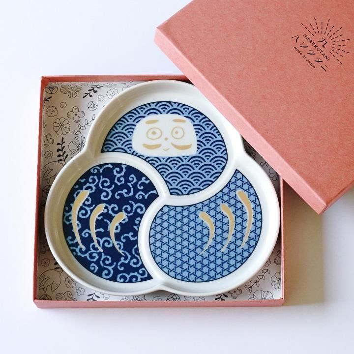 だるま皿【大】選べる2色 ハレクタニ | 和食器九谷焼の販売専門店 陶らいふ