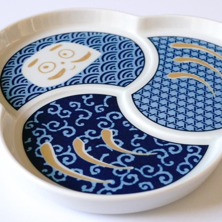 だるま皿【大】選べる2色 ハレクタニ | 和食器九谷焼の販売専門店 陶らいふ