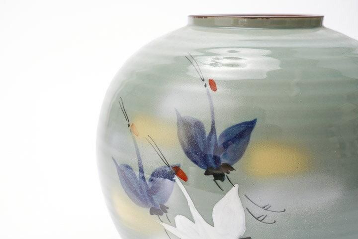 壺　鶴飛翔紋瓶 壺 鶴飛翔紋瓶 壺 鶴飛翔紋瓶 工芸品