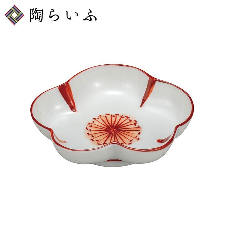 3.2号皿 赤絵花文