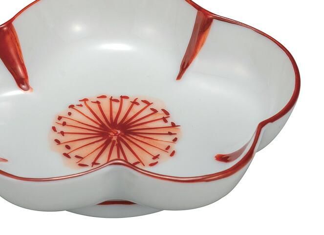 3.2号皿 赤絵花文