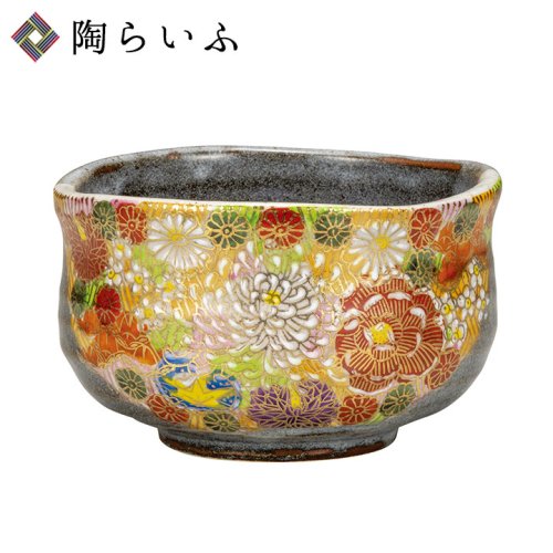 加賀茶道具 九谷焼抹茶碗 高畠敏彦作 【お得】 - 工芸品