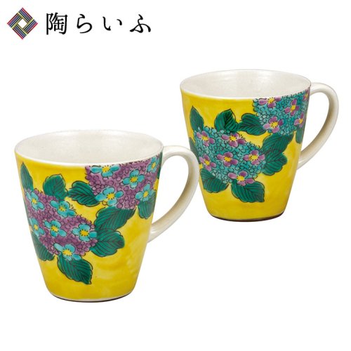 ペアマグカップ 紫陽花