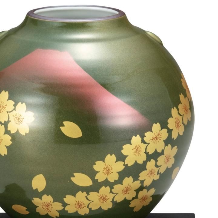 5.5号花瓶 赤富士桜