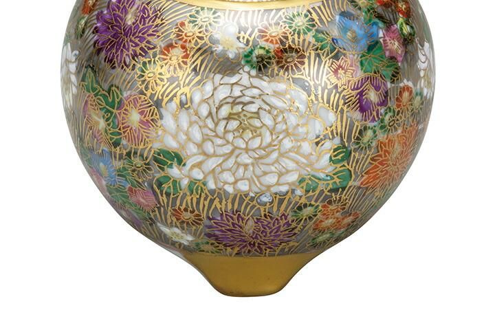 メ*ン様 九谷焼 真山造 香炉 本金花詰 共箱付き 美品 メ*ン様 九谷焼 真山造 香炉 本金花詰 共箱付き 美品 - メルカリ