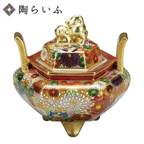 九谷焼 花詰 香炉