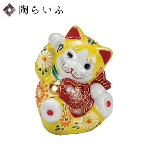 【願いが叶う】九谷焼 手描きの招き猫 2.5号 青九谷富士山 左手 一美作 願いが叶う】九谷焼 手描きの招き猫 2.5号 青九谷富士山 左手 一美作