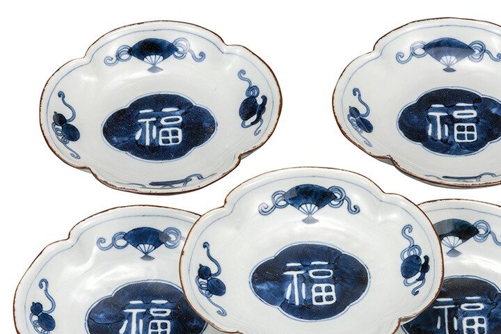 木瓜形焼物皿 ６枚組 - 陶芸