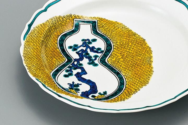 古九谷？色絵の端皿　P83-3 古九谷？色絵の端皿 P83-3