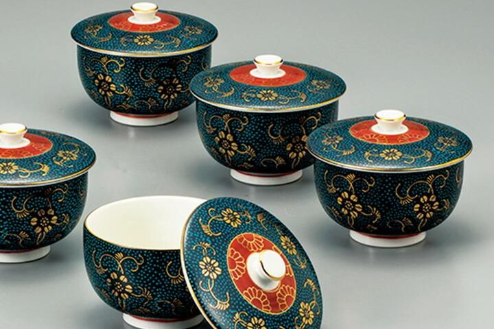 九谷焼⭐青粒鉄仙*全12点セット 九谷焼 青粒鉄仙 汲み出し揃え – 漆陶舗あらき 輪島塗 九谷焼