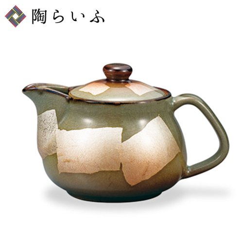 未使用・小痛み』 九谷焼 秀楽 金彩 蓋付きお茶茶碗 5客 急須-