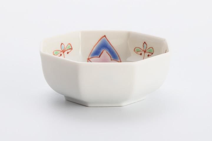 八角小鉢 青の夢/銀舟窯