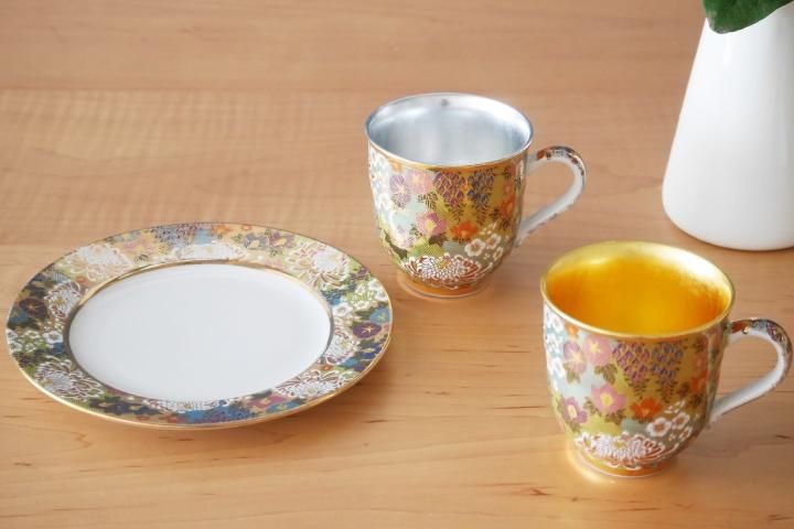 マグカップ 上花詰/九谷暁堂