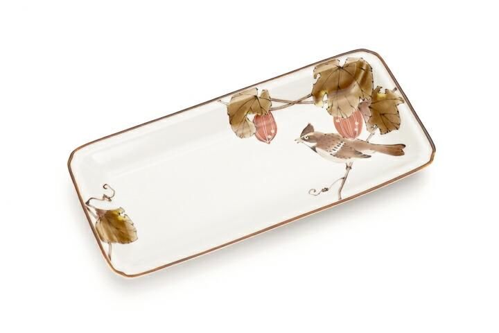 8客セット 華山 長角皿 長皿 トレー 在銘 和食器 料亭 旅館