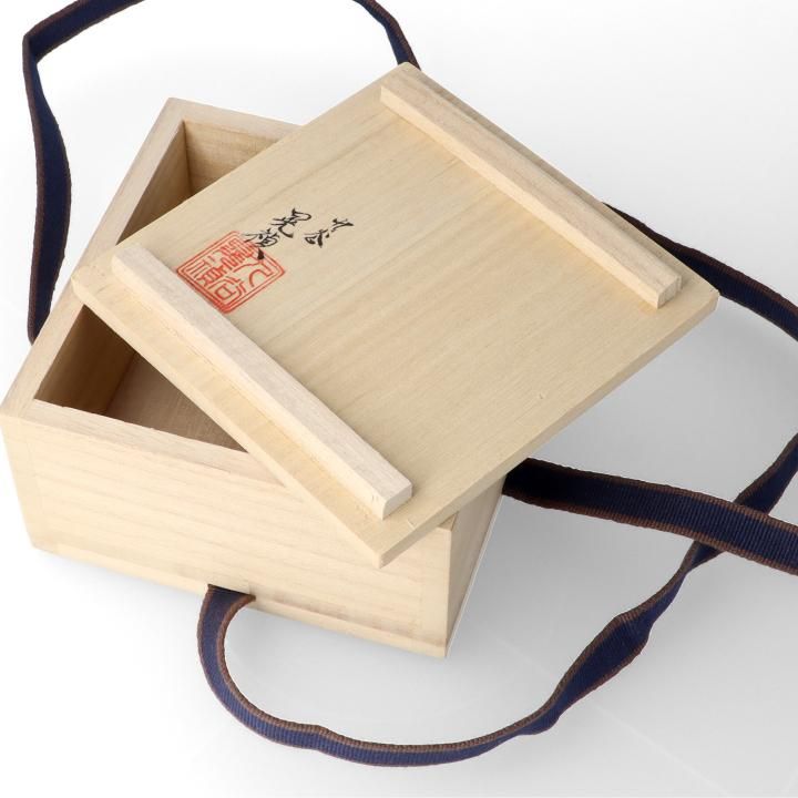 香合 青華紅彩幻華文 /三浦晃禎