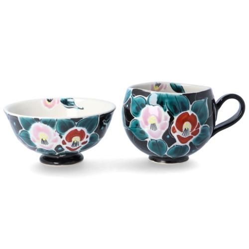 九谷焼　新品　中皿4枚　飯碗大2個　飯碗小2個　マグカップ2個　フリーカップ1個 飯碗・カップセット - 和食器の通販なら九谷焼専門店の陶らいふ