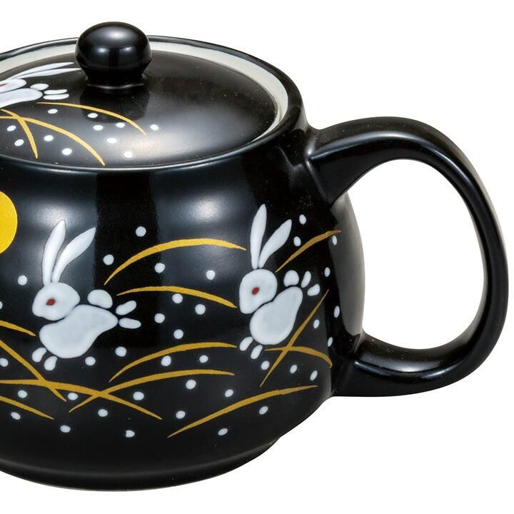 九谷焼急須 九谷焼 急須 小 吉田屋万年青 ハート 裏絵(Kutani teapot