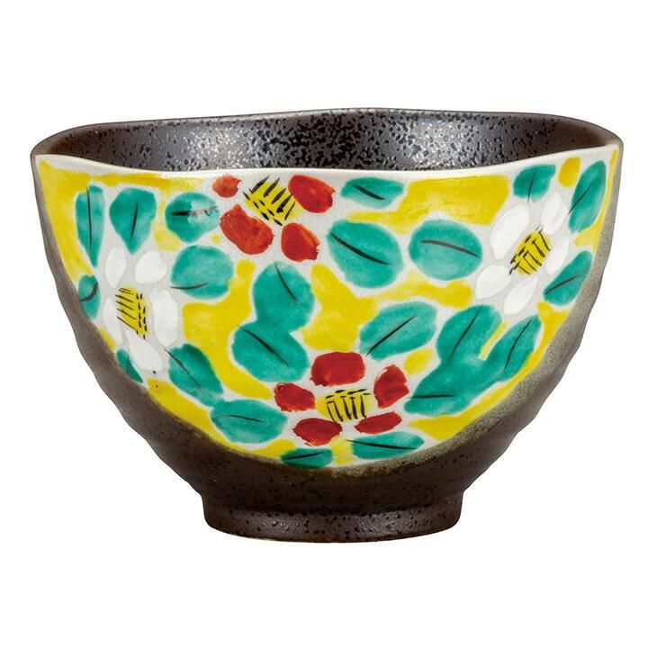 花模様 金彩 陶器 茶碗 花模様 金彩 陶器 茶碗 | 茶碗