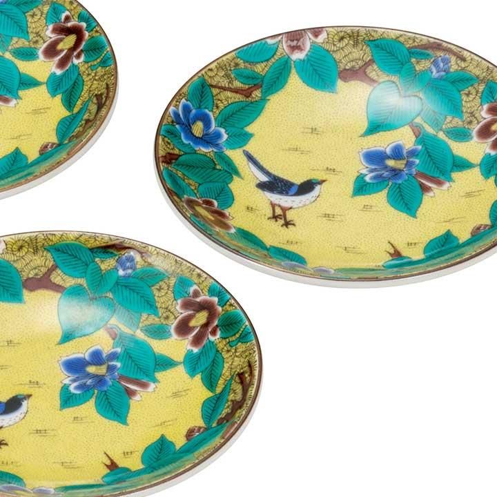 新品入荷 3.2号皿揃 吉田屋椿に鳥 食器・サービングウェア