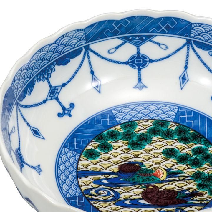 青九谷　吉田屋　長鉢　幅約21.2㎝　東さ7-0522① 青九谷 吉田屋 長鉢 幅約21.2㎝ 東さ7-0522① Amazon.co.jp