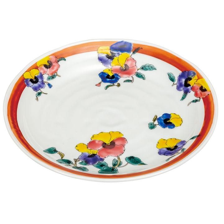 九谷焼８号盛鉢 九谷焼 8号鉢 山茶花に鳥 - 九谷焼と工芸品の店 美術工芸なかの