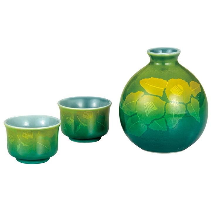 春爛漫値引き　花はらべ３才６点被布セット　★ 水彩花／くすみグリーン★ 晩酌揃銀山茶花