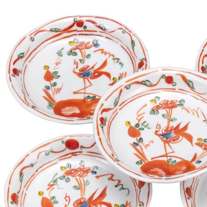 4.2号皿揃 赤呉須 / 文吉窯