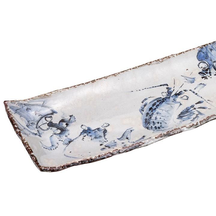 19号長角盛り皿 海の幸 / 田中正人