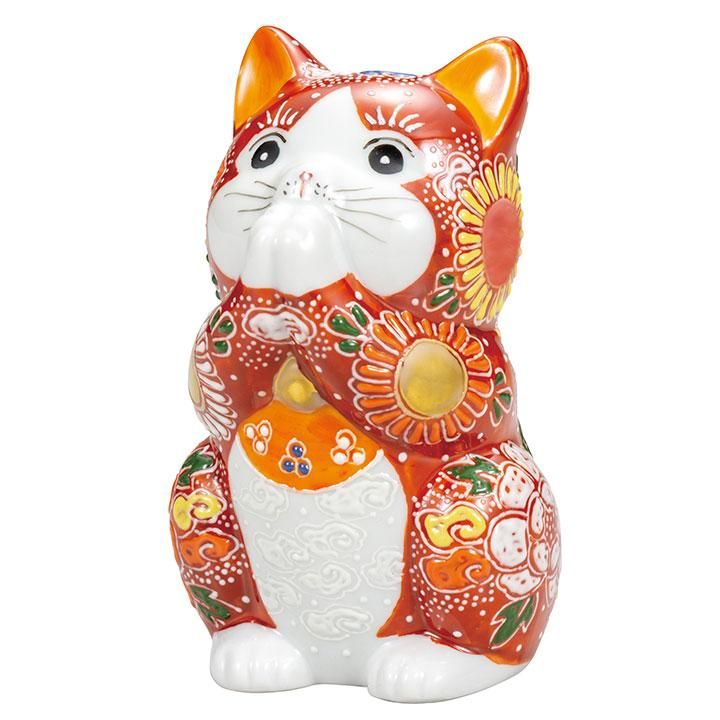 九谷焼　2.5号お祈り猫「ピンク盛」新品・未使用 九谷焼 2.5号お祈り猫「ピンク盛」新品・未使用 - メルカリ