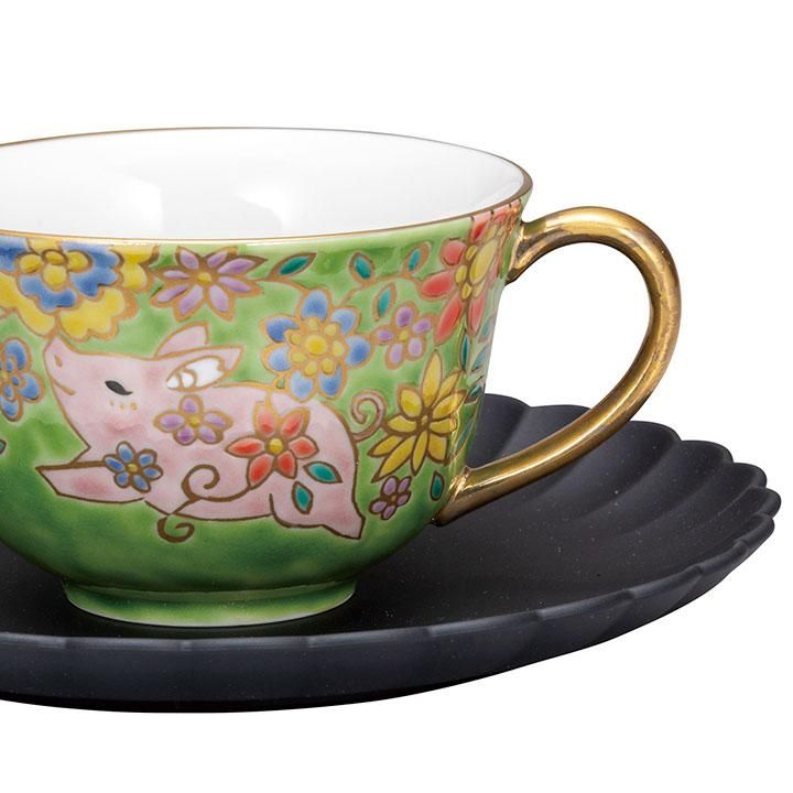 カップ&ソーサー 子豚