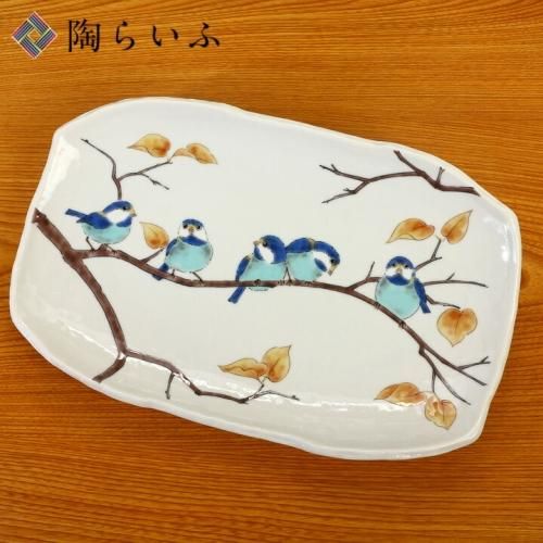 九谷焼 桜の長皿 穂光 作 37cm 九谷焼 桜の長皿 穂光 作 37cm（サイズで選ぶ｜皿｜和食器通販じ